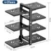 Unyqoos® Verstelbare Potten- en Pannenorganizer met Zeven Niveaus voor Optimale Keukenopslag