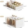 Unyqoos® Uitklapbare keukenorganizer met lade en handgreep voor veelzijdige opbergrekken in kleine kasten