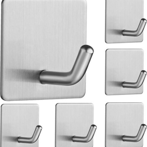 550x576-23.jpg Unyqoos® Zelfklevende roestvrijstalen wandhaken set van 6 voor badkamer en keuken