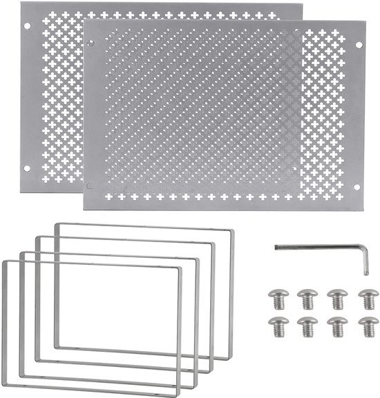 Unyqoos® Uitbreidbaar en stapelbaar metalen keukenrek voor optimale organisatie