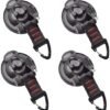 Unyqoos® Multifunctionele zuignapset met haken voor auto, camping en huishouden