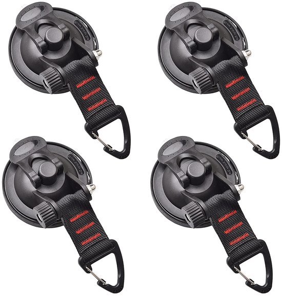 Unyqoos® Multifunctionele zuignapset met haken voor auto, camping en huishouden