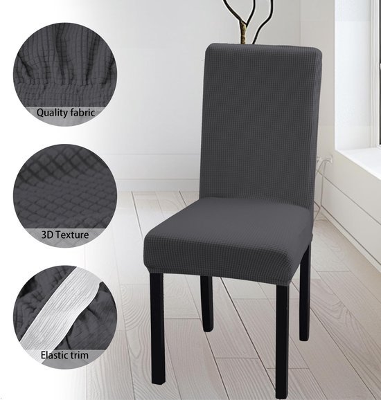 550x578-12.jpg Unyqoos® Set van 4 grijze elastische stoelhoezen voor eetkamerstoelen en meer