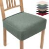 Unyqoos® Elastische en stijlvolle stoelhoezen set van 4 voor eetkamerstoelen
