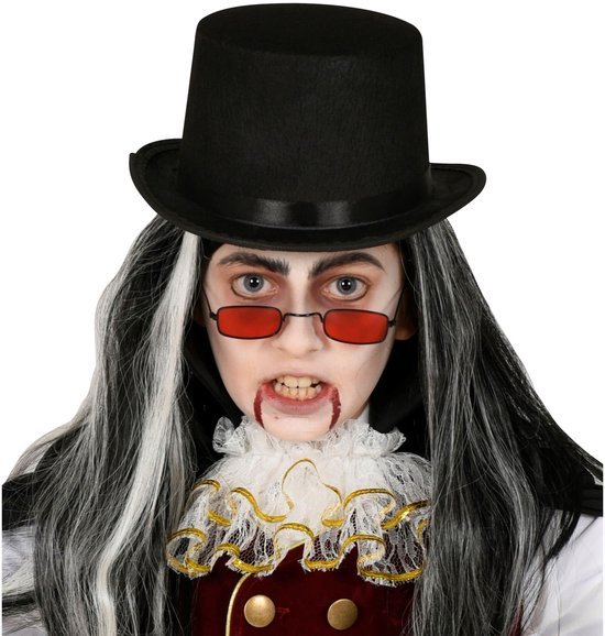 550x578-21.jpg Unyqoos® Stijlvolle zwarte cilinderhoed voor kinderen voor feestelijke kostuums