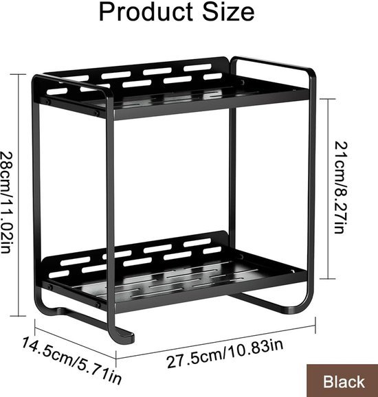 550x578-29.jpg Unyqoos® Stijlvolle Twee-laagse Make-up en Cosmetica Organizer voor Badkamer en Slaapkamer