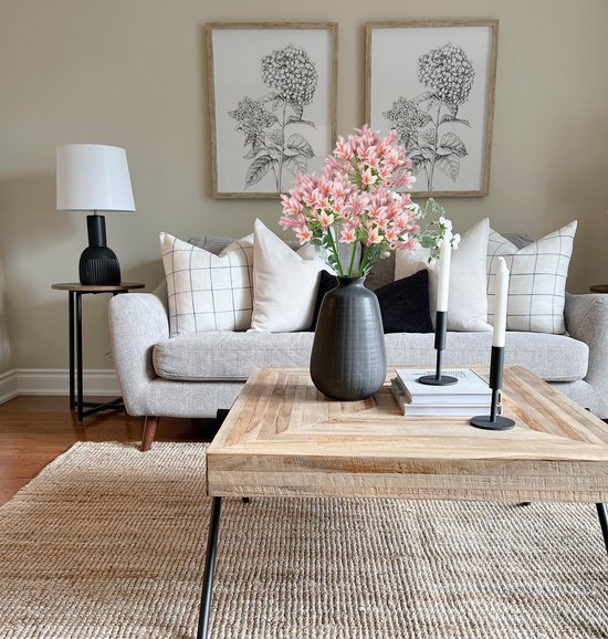 550x578-4.jpg Unyqoos® Set van 5 Roze Sierlelies van 75 cm voor Decoratieve Bloemstukken