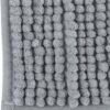 550x578-5.jpg Unyqoos® Zachte en comfortabele badmat van microvezel in lichtgrijs chenille design