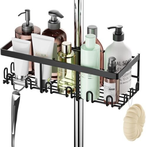 550x579-12.jpg Unyqoos® Stijlvolle en functionele doucheplank van roestvrij staal zonder boorwerk