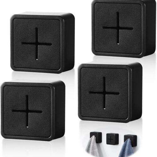 550x579-13.jpg Unyqoos® Set van vier zelfklevende handdoekhouders voor keuken en badkamer