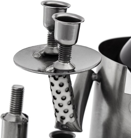 550x579-24.jpg Unyqoos® Decoratieve metalen wijnfleshouder met barkeeper als uniek geschenkidee