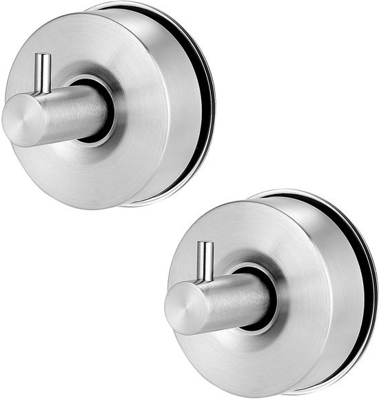 Unyqoos® Set van twee sterke zuignaphaken voor badkamer en keuken zonder boren