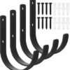 Unyqoos® Set van vier robuuste wandhaken voor diverse toepassingen in huis en garage