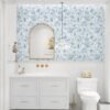 550x579-9.jpg Unyqoos® Zelfklevend blauw-wit bloemenpatroon vinylbehang voor diverse oppervlakken