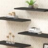 Unyqoos® Zelfklevende Decoratieve Folie voor Diverse Oppervlakken, 40 cm x 2 m, Antracietzwart