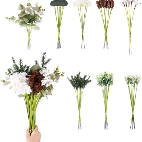 550x580-12.jpg Unyqoos® Set van 70 kunsttakken en bloemen voor creatieve decoratie en evenementen
