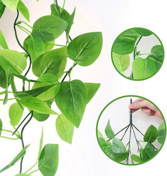 550x580-13.jpg Unyqoos® Set van twee decoratieve kunstplanten met manden voor binnen en buiten, groente, 100 cm