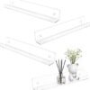 550x580-18.jpg Unyqoos® Transparant acryl wandrek set van 4 voor badkamer en meer