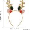Unyqoos® Feestelijke haarband met rendiergewei voor Kerst en andere gelegenheden