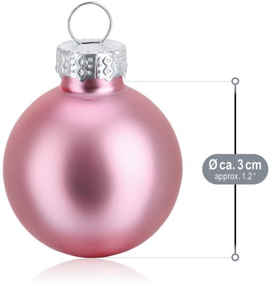 550x580-21.jpg Unyqoos® Set van 20 glazen mini-kerstballen in oudroze voor feestelijke boomdecoratie