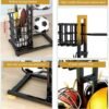 Unyqoos® Multifunctioneel Verticaal Sport Opbergrek met Ruimte voor Ballen en Accessoires