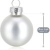 Unyqoos® Set van 20 elegante glazen mini-kerstballen voor sfeervolle boomdecoratie