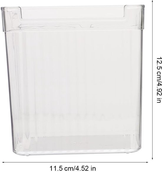 550x582-27.jpg Unyqoos® Transparante opbergbakken voor koelkast en vriezer, set van twee stuks