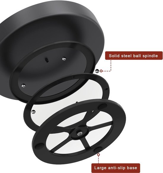 Unyqoos® Draaibare Dubbele Laag Organisator voor Keuken en Badkamer met Metaalcoating