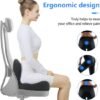 Unyqoos ® Ergonomisch Zitkussen voor Optimale Rugondersteuning en Stressvermindering bij Langdurig Zitten