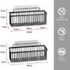 Unyqoos® Metalen Hangmanden Set van 2 - Multifunctionele Draadopbergers voor Wandmontage in Keuken en Badkamer