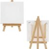 Unyqoos ® Complete Set van 10 Miniatuur Tafelezels met Canvas voor Creatieve Kunstprojecten