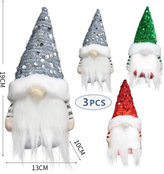 550x585-15.jpg Unyqoos® Set van drie lichtgevende kabouters voor sfeervolle kerstdecoratie binnenshuis