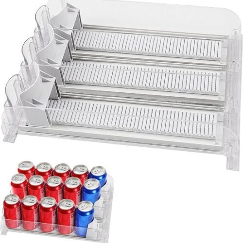 550x585-17.jpg Unyqoos® Verstelbare Koelkast Ondersteuningsset voor Drankblikjes en Overzichtelijke Opbergruimte