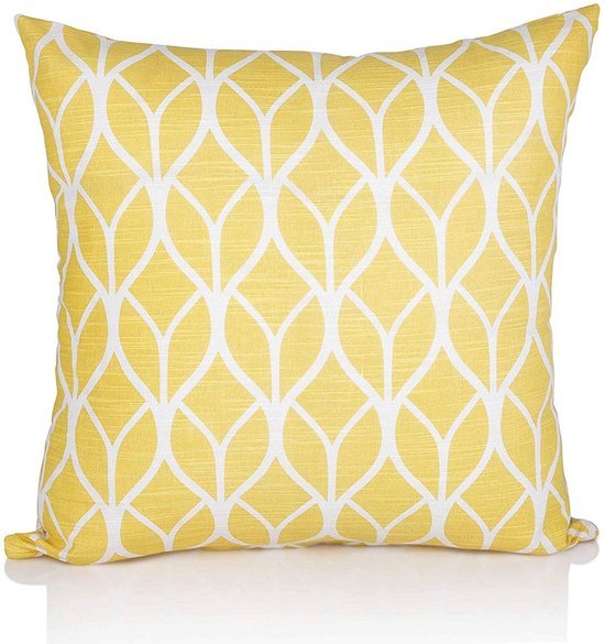 Unyqoos ® Stijlvolle Set van 4 Decoratieve Kussenovertrekken voor Woonkamerbank, 45 x 45 cm