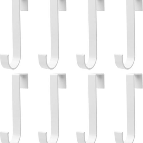 Unyqoos® Set van 8 multifunctionele haken voor deur en kast met eenvoudig design