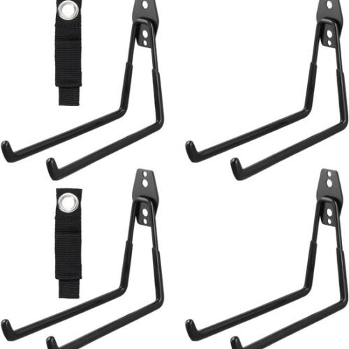 550x586-33.jpg Unyqoos® Sterke wandhaken set van vier voor garage en tuinopslag