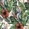 550x586-7.jpg Unyqoos® Roodbruin zelfklevend vinylbehang met botanisch patroon voor diverse oppervlakken 44,5 cm × 7 m