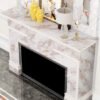 Unyqoos® Goudkleurige zelfklevende marmerfolie voor keuken en meubels 60 cm x 5 m