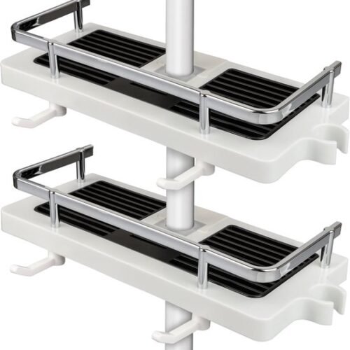 Unyqoos ® Aanpasbare Doucherekken Set Zonder Boren voor Organisatie en Opbergruimte