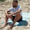 550x587-14.jpg Unyqoos® Set van 2 Luxe Katoenen Strand- en Saunahanddoeken met Elegante Franjes in Groen