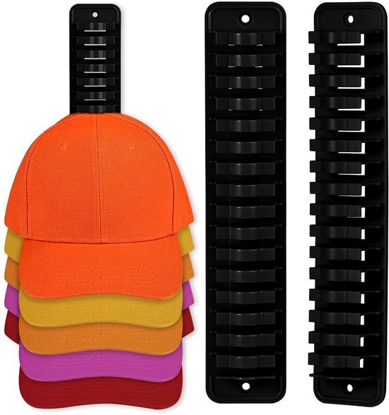550x587-20.jpg Unyqoos® Ruimtebesparende zelfklevende hoedenorganizer voor muurmontage, set van 2