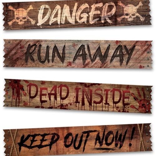 550x587-22.jpg Unyqoos® Set van Vier Halloween Posterdecoraties voor Ramen en Deuren
