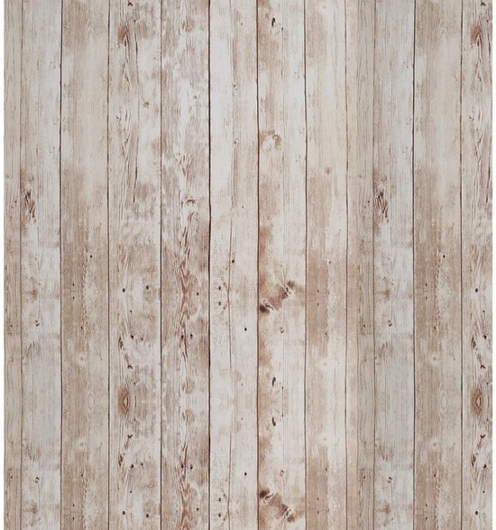 Unyqoos® Decoratief Zelfklevend Houtlook Behang voor Muren en Meubels, 45 x 500 cm