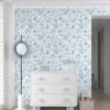 550x587-7.jpg Unyqoos® Zelfklevend blauw-wit bloemenpatroon vinylbehang voor diverse oppervlakken