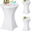 550x588-10.jpg Unyqoos® Set van 3 stijlvolle stretch statafelhoezen voor evenementen en feesten