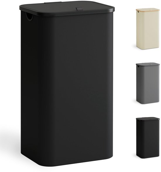 Unyqoos® Stijlvolle Opvouwbare Wasmand met Deksel en Kunststof Handvat voor Handige Wasverzameling