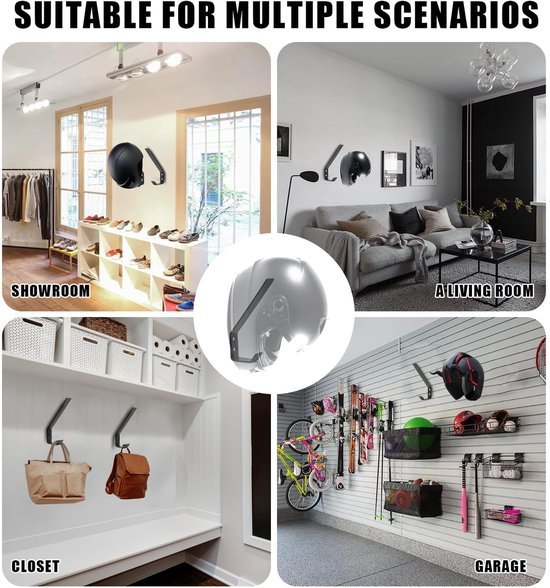 550x588-23.jpg Unyqoos® Set van twee stevige wandhouders voor helmen en accessoires in zwart