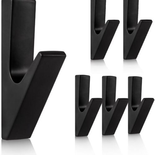 550x588-24.jpg Unyqoos® Set van 6 Zwarte V-vormige Wandhaken voor Akoestische Panelen en Kasten