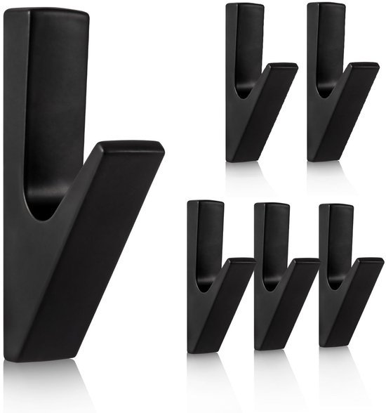 550x588-24.jpg Unyqoos® Set van 6 Zwarte V-vormige Wandhaken voor Akoestische Panelen en Kasten