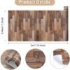 Unyqoos® Zelfklevend Bruin Houtlook Behang voor Meubelrenovatie en Interieurdecoratie (44 x 300 cm)